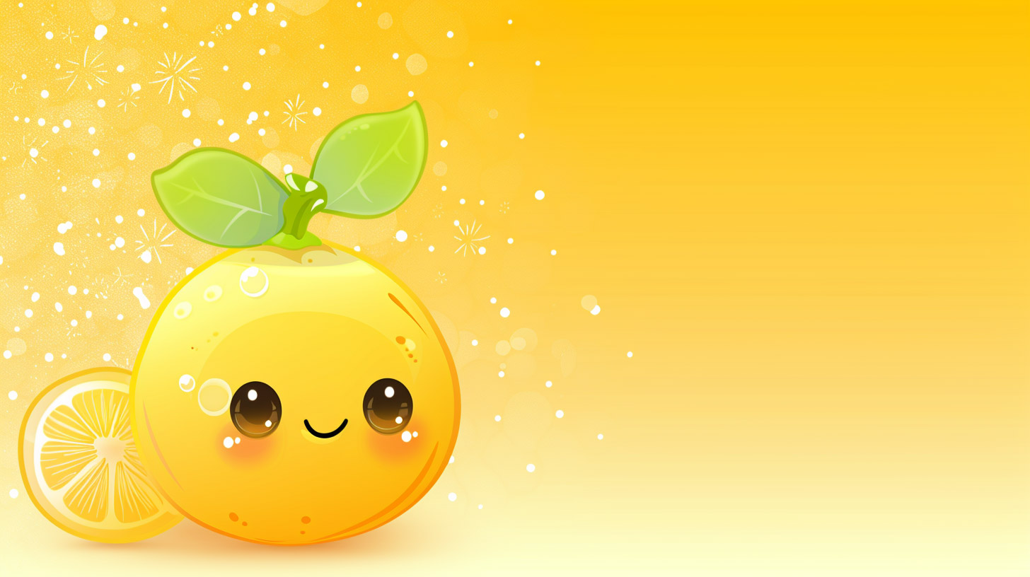 Stunning Cartoon Lemon 4K Wallpaper for Desktop