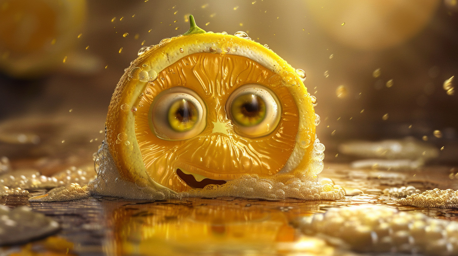 Colorful Cartoon Lemon Wallpapers in 8K Resolution