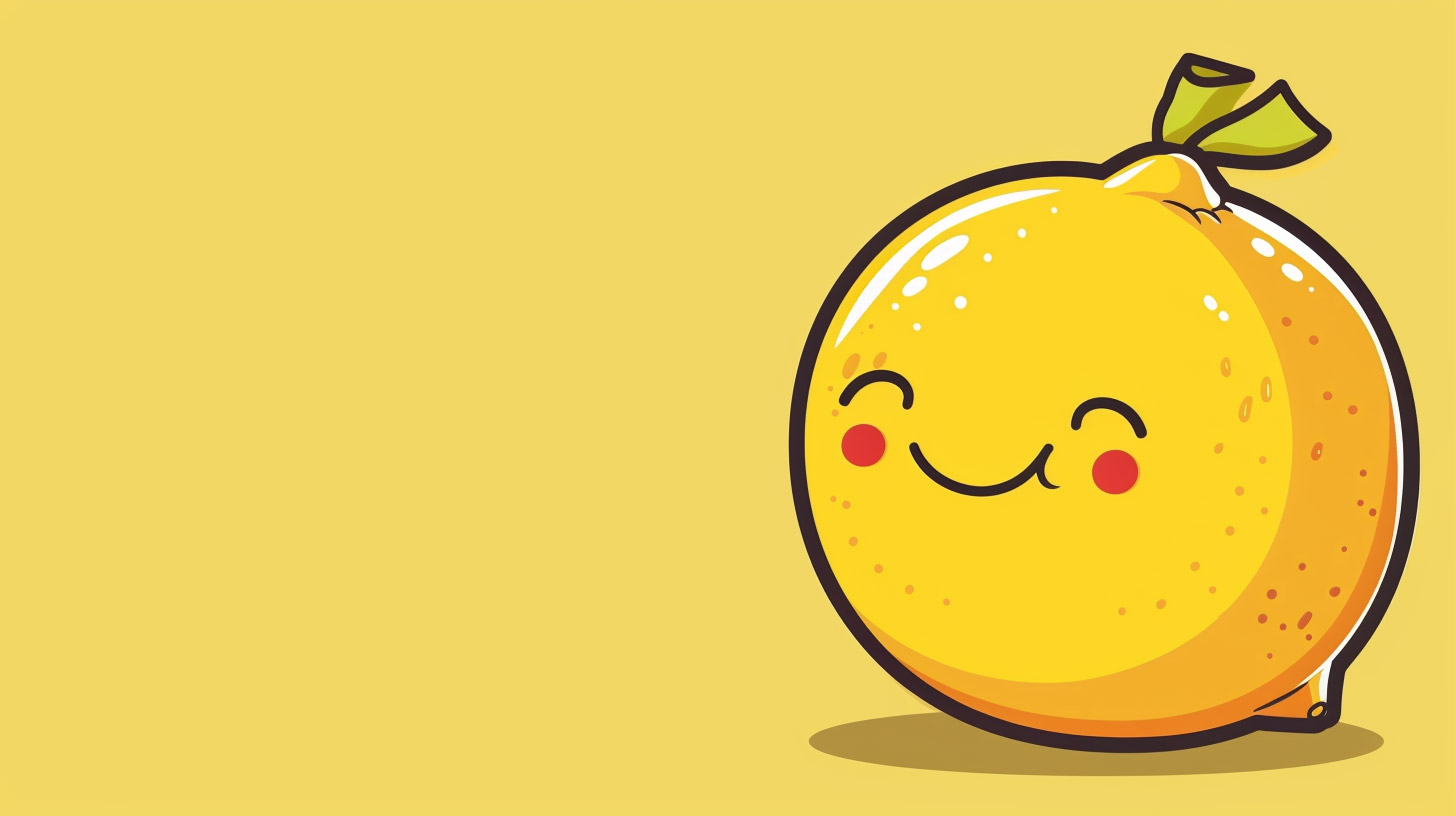 Cartoon Lemon AI Wallpaper for Your Desktop Background