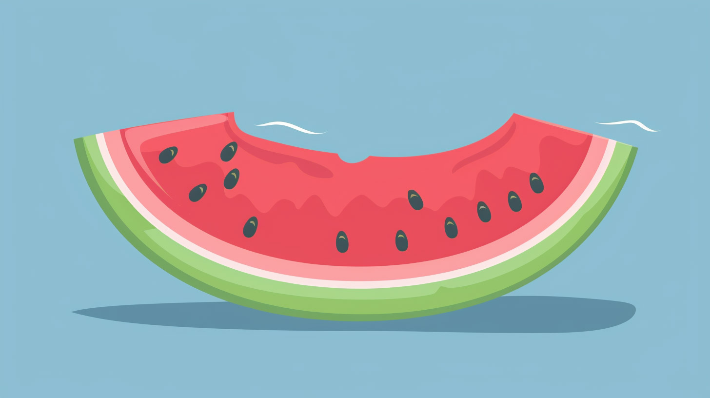 AI Wallpaper: Cartoon Watermelon Slice in Stunning 4K