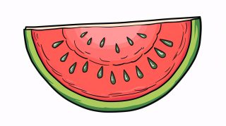 Refreshing Cartoon Watermelon Slice Wallpapers in High Definition