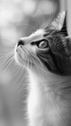 Explore Stunning Black and White Cat Wallpapers for Mobile