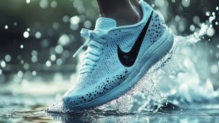 Engaging AI Wallpaper: Nike Shoes for Your PC