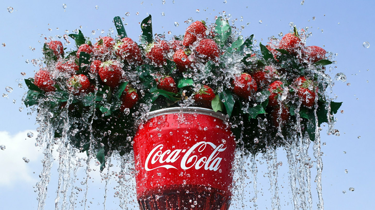 Vibrant Coca-Cola Ads as 4k Digital Background Images