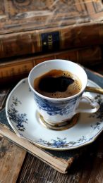 Download Free Coffee and Books Image for iPhone