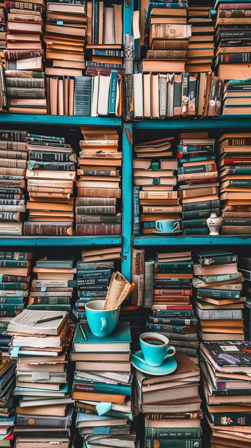 Relaxing Coffee and Books Image for Android Devices