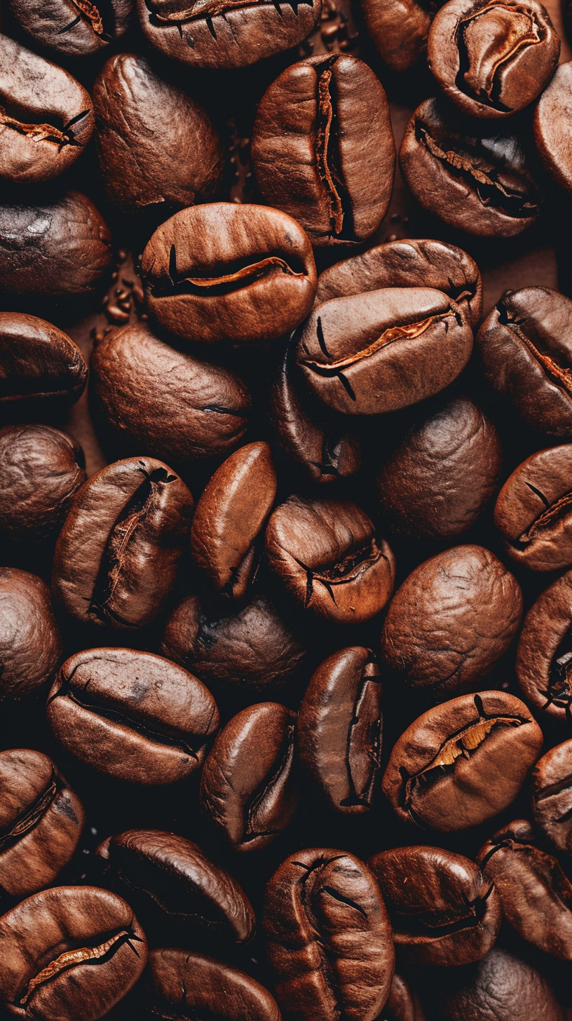 Stunning Coffee Bean HD Mobile Wallpaper for iPhone