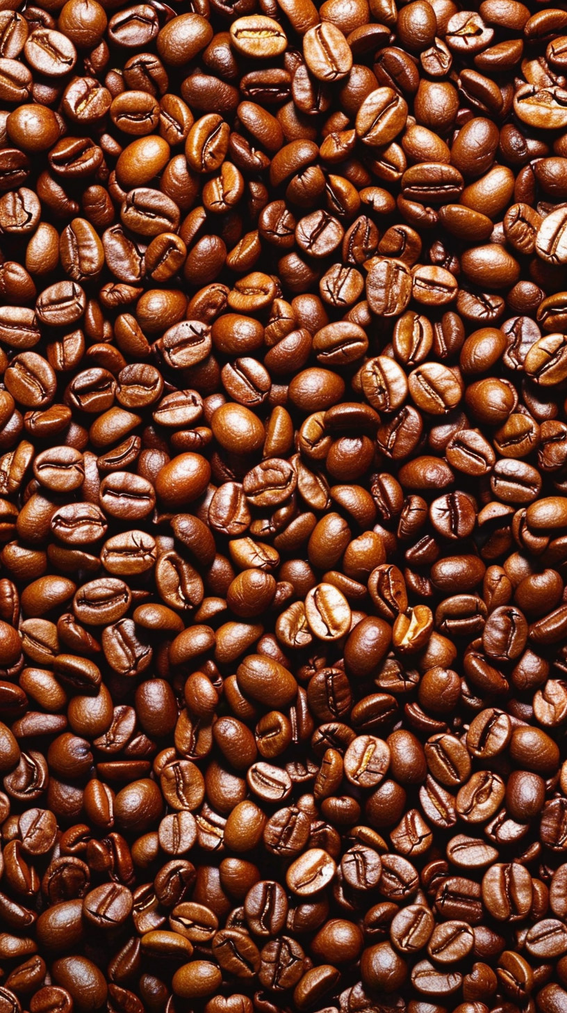 Digital Coffee Bean Background for Android Phones