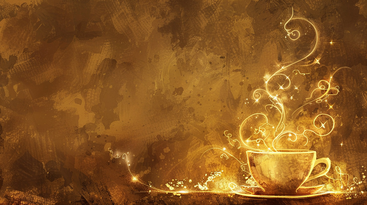 Cozy Coffee Scene: Beautiful 1920x1080 Desktop Background