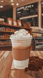 Coffee Shop Scenes for Android and iPhone Users' Home Screens