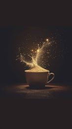 Elegant Coffee Theme Backgrounds for Mobile Phones