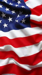 Vibrant American Flag Digital Wallpaper for Mobile Devices