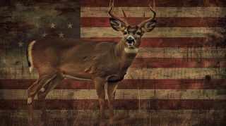 Stock Photos of Deer with American Flag Theme