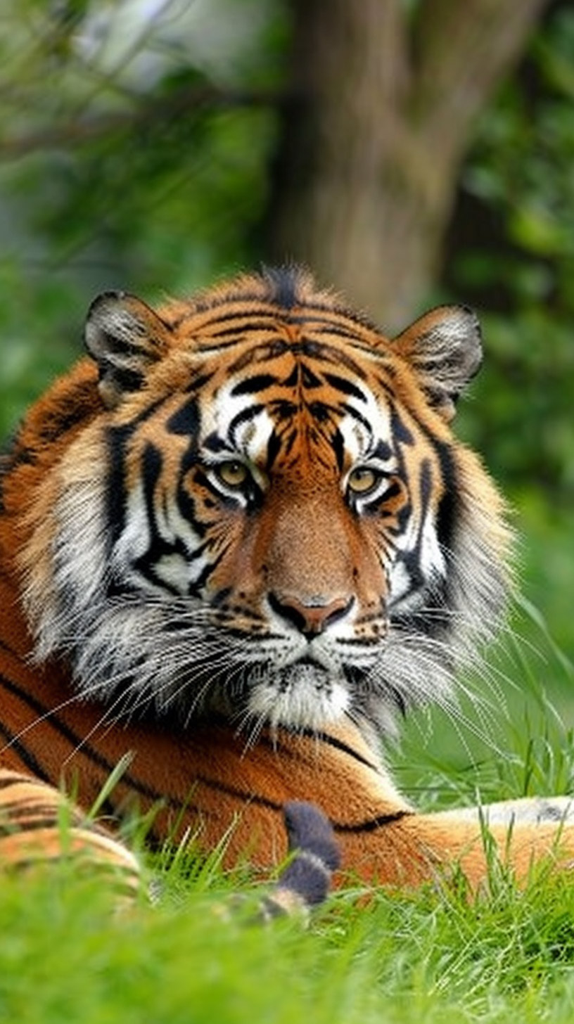 Stunning Tiger Artwork: 9:16 Mobile Wallpapers to Download