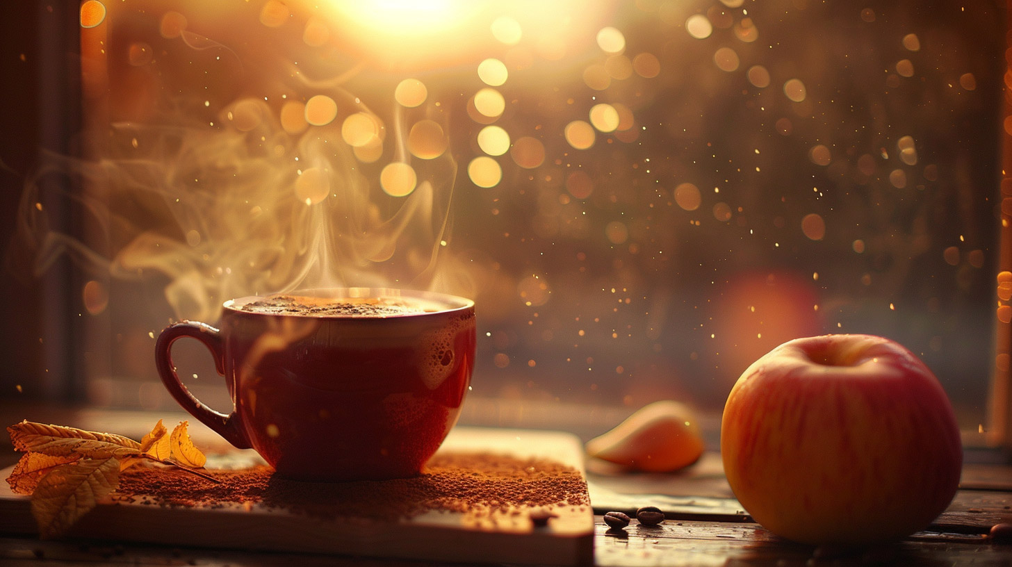 Embrace Autumn with 16:9 Cozy Coffee Wallpapers