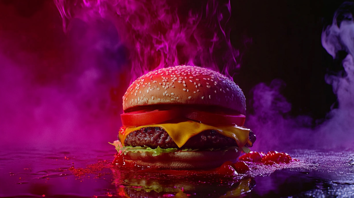 High-Quality 4K Images to Boost Burger Promotion Efforts