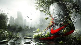 Mesmerizing AI Wallpaper: Creative Nike Ad Ideas in HD