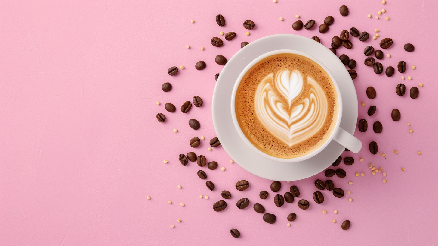 Trendy Digital Backgrounds Featuring Cute Coffee Designs