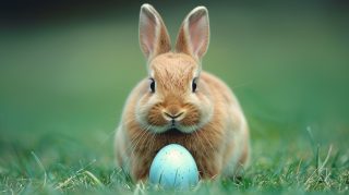 Vibrant Cute Easter Bunny Photos for Desktop Background