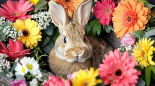 Adorable Easter Bunny HD Wallpaper for Your PC