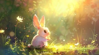 Download Free HD Wallpaper of Cute Easter Bunny