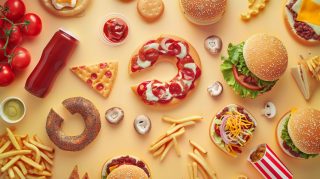 Cute Fast Food Wallpaper in 16:9 Aspect Ratio