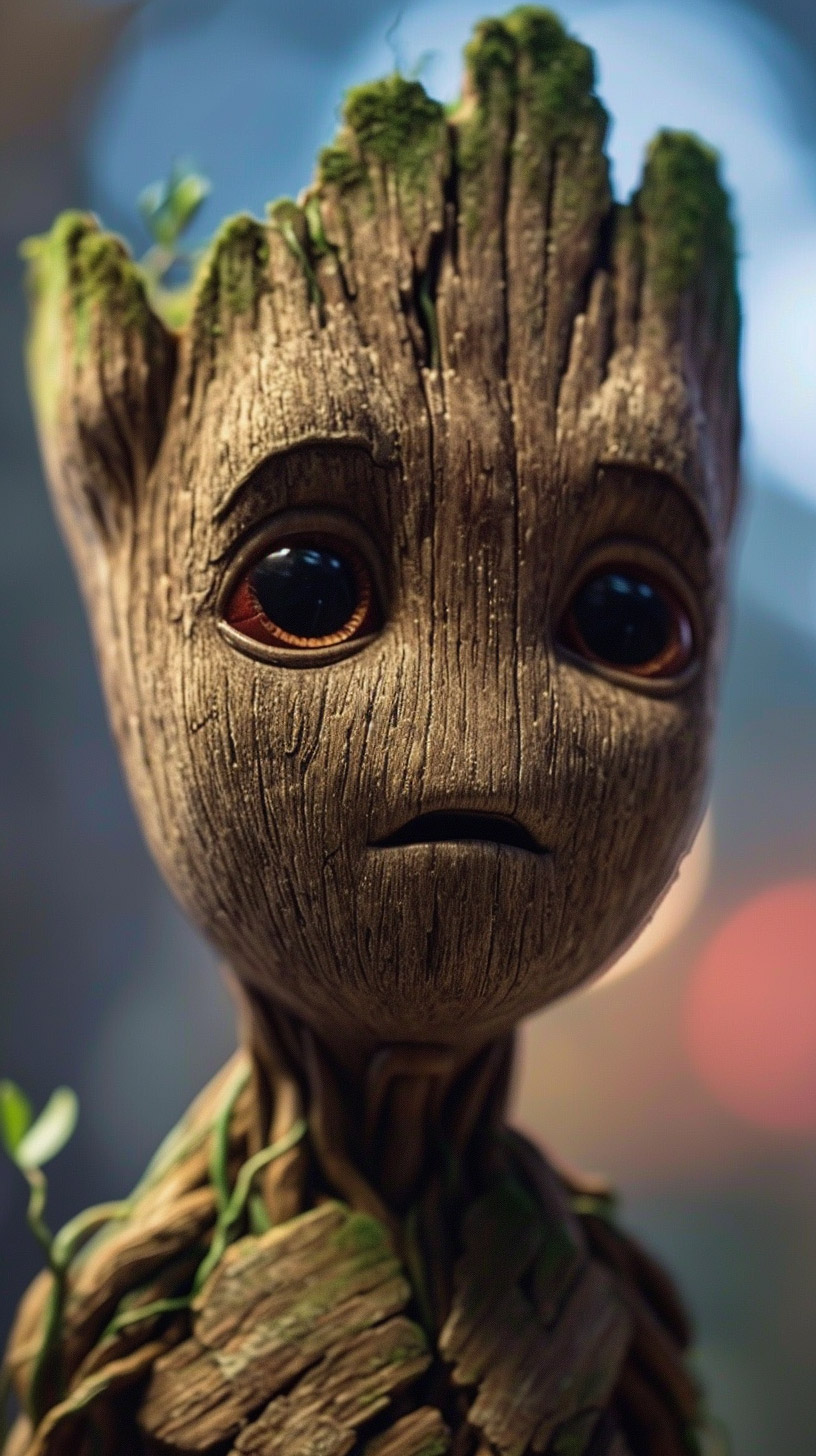 Unique I Am Groot Digital Wallpaper for iPhone Users