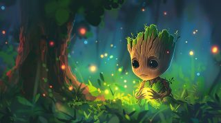 Digital Background: Cute I Am Groot for PC