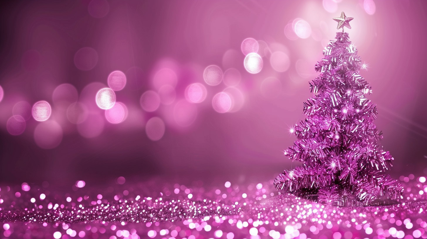 Captivating HD Pics of Cute Pink Christmas Trees