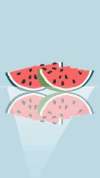 Cute Watermelon HD Wallpaper for iPhone and Android