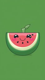 Bright Watermelon Digital Background for Your Mobile Screen