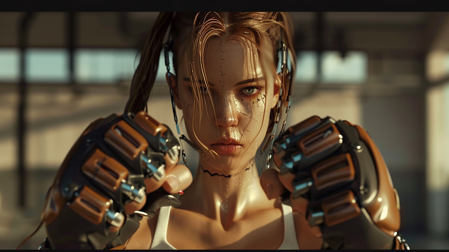 Cyborg Female MMA Fighter Ultra HD Wallpaper for Desktop