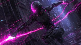 Cyborg Ninja: Stunning Ultra HD Desktop Background