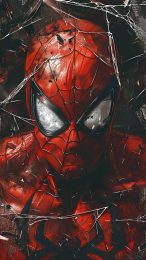 Vibrant Cyborg Spider-Man Wallpaper for Android Devices