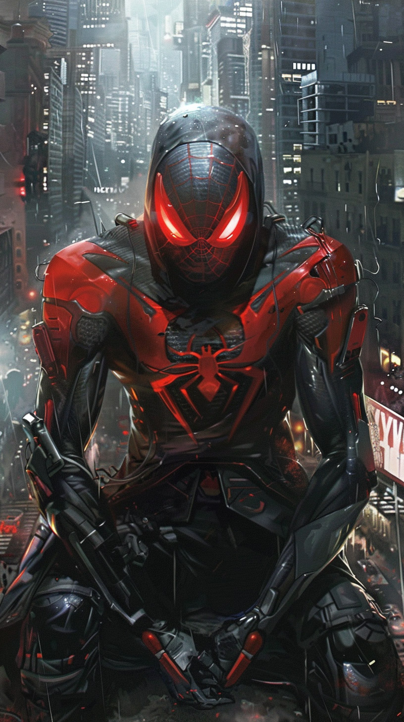 Cyborg Spider-Man HD Image Collection for iPhone Users