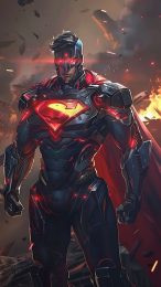 Cyborg Superman: Epic Digital Background for Cellphones