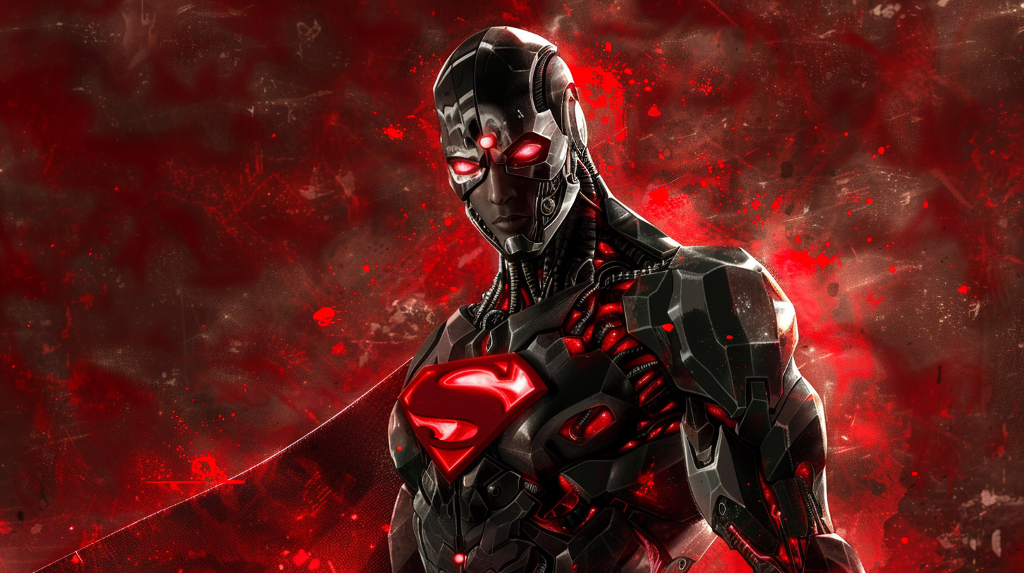 Stunning 4K Cyborg Superman Wallpaper for PC