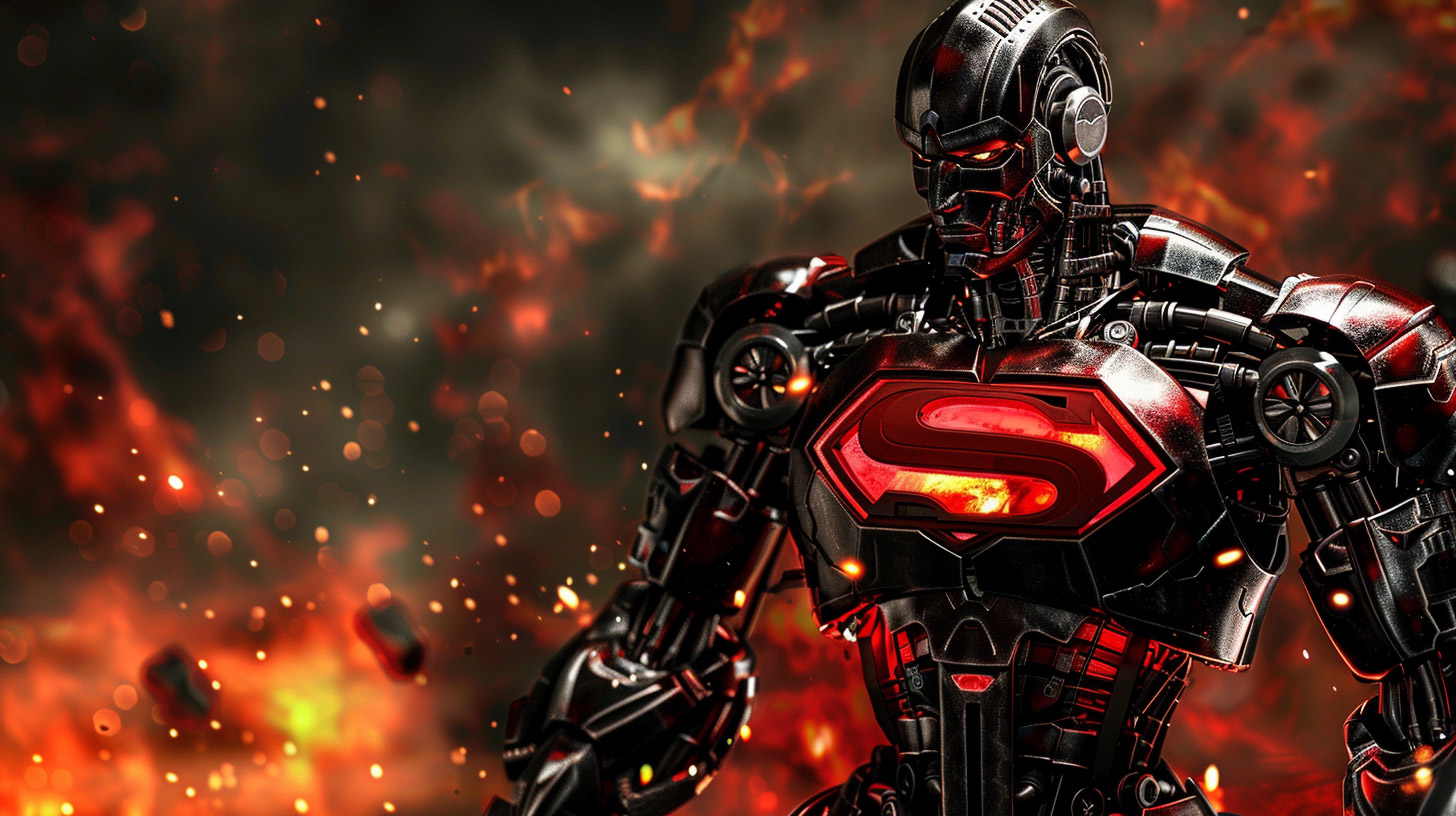 Impressive Cyborg Superman Digital Backgrounds for PC