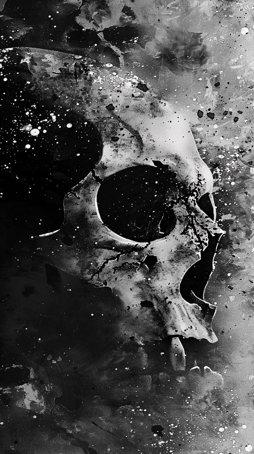 Download Free Dark Skull Digital Background for Android