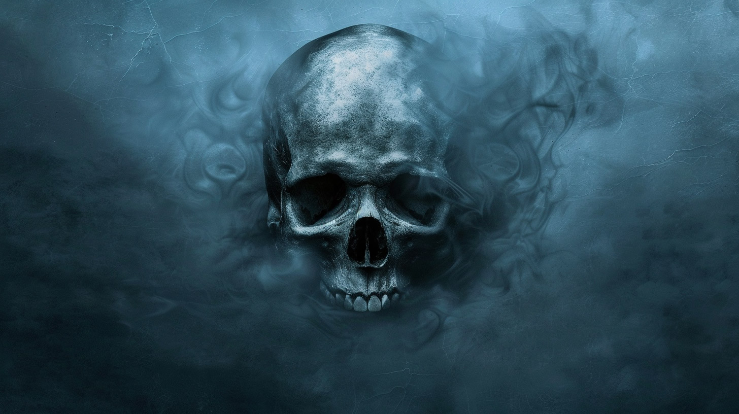 Dark Evil Skull Wallpaper for Your Desktop Background