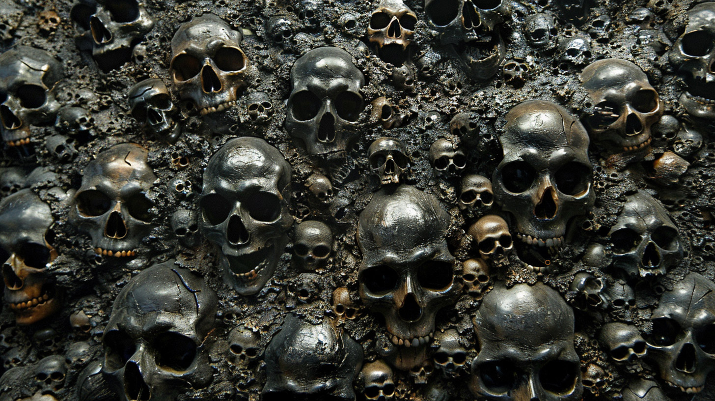 Dark AI Wallpaper: Skulls and Death in HD