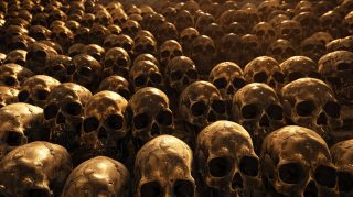 Eerie Digital Backgrounds: Free Skulls Wallpaper for Desktop