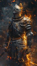 Immersive Demon Souls Digital Background for iPhone 13