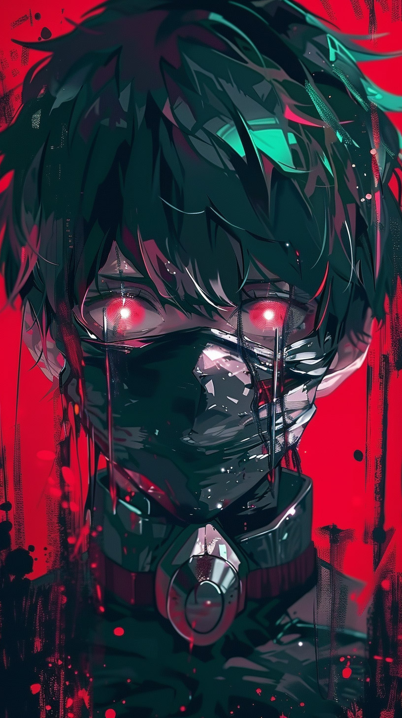 Transform Your Phone with Demonic Anime Digital Backgrounds