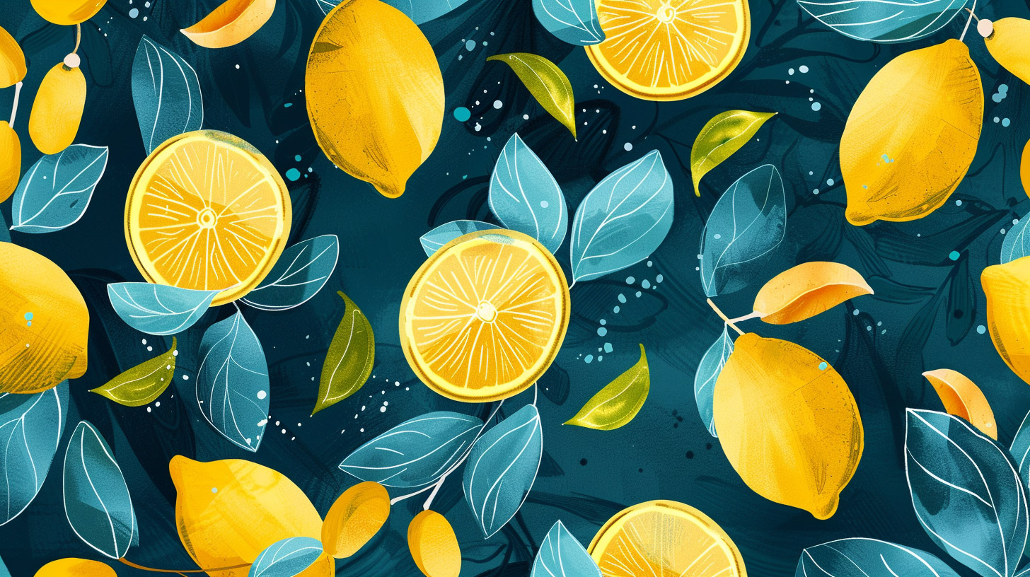 AI Wallpaper Featuring Bright Lemons in High Definition