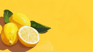 Ultra HD Digital Background with Bright Lemons