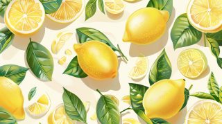 Digital Backgrounds: Cute Lemon Designs in 16:9