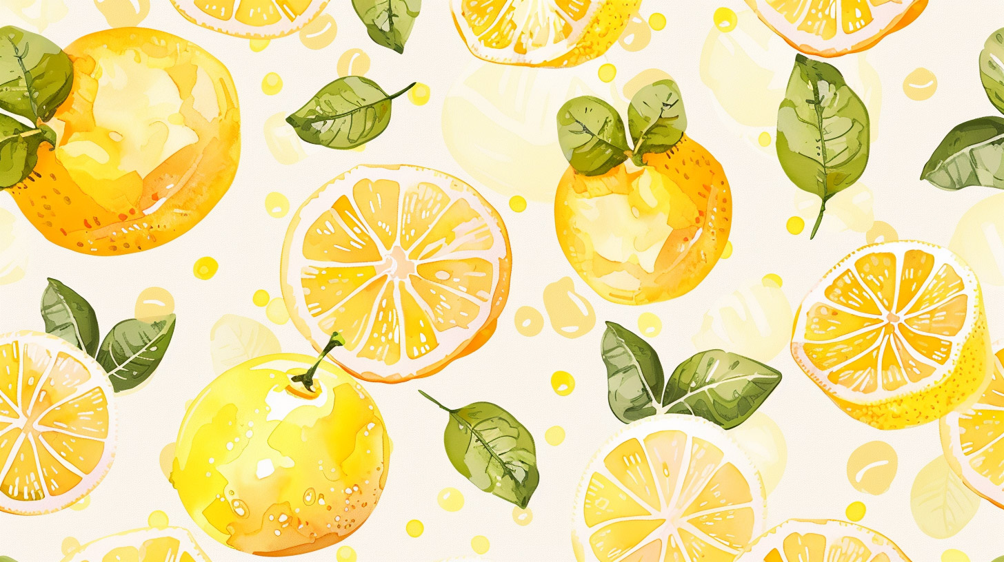 Stunning 4K Lemon Digital Backgrounds for PCs