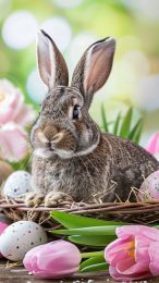 Download Stylish Easter Bunny Wallpapers for Mobile