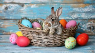 16:9 HD Pics of Cute Easter Bunny Backgrounds